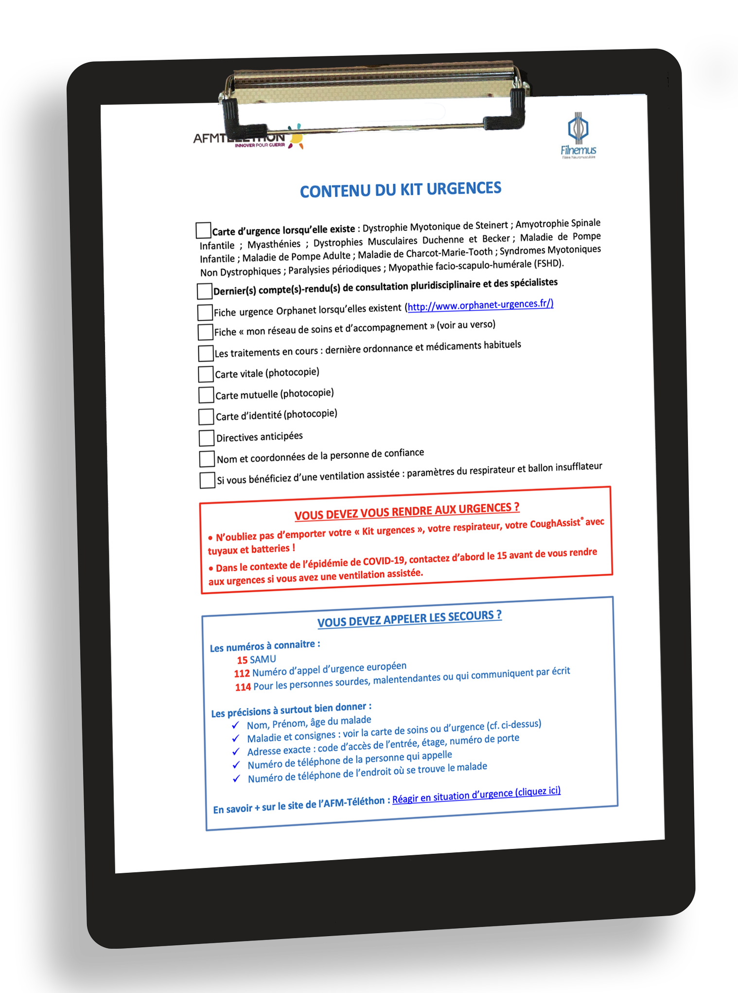 Document de Liaison d’Urgence